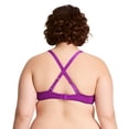 thumbnail image 5 of Curve Muse Women's Plus Size Padded Underwire Full Coverage Bra-2PK-Purple,Teal-34DD, 5 of 6
