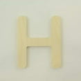 thumbnail image 1 of Package of 1, 10 Inch X 3/4" Baltic Birch "H" Wood Letters In The Gotham Rounded Font | Thick | Upper Case For Art & Craft Project, Made in USA, 1 of 1