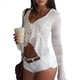 thumbnail image 1 of Suéteres de Punto Ligeros con Cuello en V y Mangas Largas Acampanadas con Lazo para Mujer S, 1 of 10