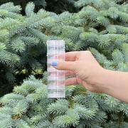 Everything Mary Round Stackable Clear Plastic Containers 6-Pack – Craft & Bead Storage Jars