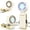 Khaki, variant on kojbhygd Handheld Portable Turbo Fan with Ice Cooling,5 Speed Rechargeable LED Display Foldable Held Personal Clip/Neck/Waist Fan,180°& 360° ,Pocket Outdoor/Home/Office