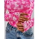 thumbnail image 5 of Blusa PRETTYGARDEN Mujer Malla Floral Manga Larga Blanca XL, 5 of 8