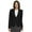Black, variant on Executive Apparel 2022 Women's Juliet Cropped EasyWear Blazer-Charcoal-Heather Fabric-26