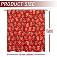 thumbnail image 2 of Merry Christmas Shower Curtain 72x72 Inch Christmas Gingerbread Shower Curtains for Bathroom with Hooks Xmas Bathroom Winter Holiday Home Bath Decor Waterproof Fabric, 2 of 7