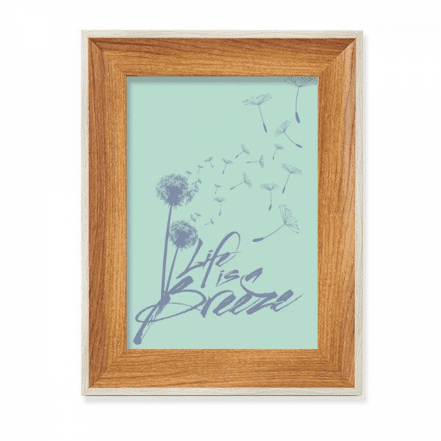 Dandelion Flowers s Illustration Desktop Wooden Photo Frame Display Picture Art Painting Multiple Sets