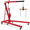 Red, variant on 2 Ton Cherry Picker Engine Hoist w/ Load Leveler,Folding Engine Crane,4400lb Engine Hoist Lift, Heavy Duty Hydraulic Engine Shop Crane with 6 Casters Hydraulic Pump For Automotive Repair,Garage Use
