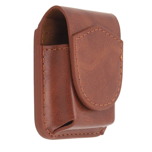 Riousery Premium Pocket Lighter Pouch Belt Loop PU Leather Holder Case Anti Scratch Soft Lining Magnetic Buckle Waist Bag For Outdoor Men Women Brown (2.76 inches / 7 cm)