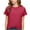 Hot Pink, variant on Summer Casual Shirts for Women Short Sleeve Textured Fashion Crewneck T Shirt Lightweight Comfy Loose Trendy Blouse Top