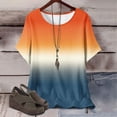 thumbnail image 2 of Plebaso Hauts d'Été pour Femmes Manches Courtes Col Rond T-Shirts Confortables Blouses Amples pour Femmes, 2 of 5