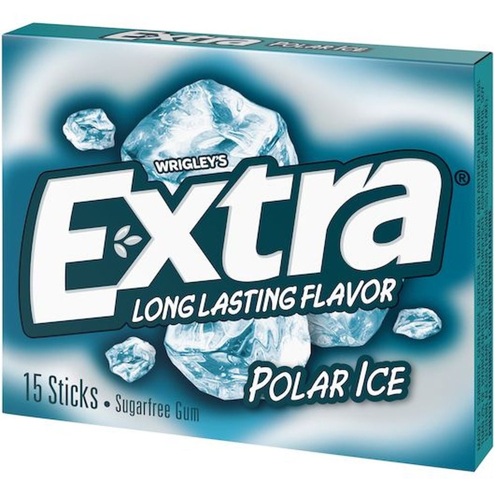 Extra Sugar Free Polar Ice Extra Gum, 15 Piece -- 120 per Case.