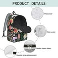 thumbnail image 4 of Gothic Mushroom Backpack, Durable School Bag Featuring Cottagecore Fungi and Vintage Woodland Print, 4 of 5