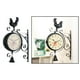 thumbnail image 5 of Reloj de jardín retro libre Reloj de pared de estación retro resistente a de dos cara, 5 of 9