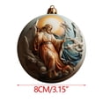 thumbnail image 2 of Iumwxz Acrylic Flat Christmas Tree Decoration Cute Round Acrylic Decoration Christmas ornaments christmas gifts Deals christmas decorations outdoor home decor, 2 of 5