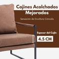 thumbnail image 3 of Sillon Individual FurnitureR Moderno con Cojín marrón, 3 of 6
