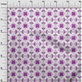thumbnail image 3 of oneOone Velvet Purple Fabric Asian Block Floral Craft Projects Decor Fabric Printed By The Yard 58 Inch Wide, 3 of 4