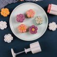 thumbnail image 3 of 1 Set Mooncake Molds Square White Abs Hand Pressed Baking Demoulding Nonstick Surface For Home Bakers, 3 of 8