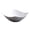 White, variant on Fancy Plastic Bowl, 4 Square Household Soup Bowls,Serving Bowls Containers for Parties, Snack, Buffet, Chips