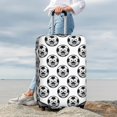 thumbnail image 7 of Gukieu Happy Soccer Print Suitcase Protective Cover, Elastic Zipper Buckle Suitcase Protective Cover, Suitable for Travel, Business Trip-Medium, 7 of 7