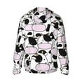 thumbnail image 3 of Daiia Cute Animal with Cow UPF 50+ Sun Protection Hoodie Jacket Lightweight Long Sleeve Sun Shirt for Women Men with Pocket Hiking Outdoor-Large, 3 of 9