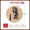 thumbnail image 2 of Lukts Child And Lion Sketch Print Color Life Christmas Tree Skirt, Winter Holiday Tree Mat Decoration ,Can be Used as A Shawl-36", 2 of 6