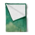 thumbnail image 2 of Mural Soft Flannel Fleece Throw Blanket, Abandoned Village of 4 Houses Behind the Hills and Poppy Flowers on a Cloudy Day, Cozy Plush for Indoor and Outdoor Use, 60" x 80", Multicolor, by Ambesonne, 2 of 5