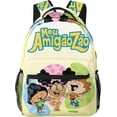 thumbnail image 6 of My Big Anime Big Friend Backpack Large Capacity Leisure Travel Backpack Book Bag Outgoing Daypack 11.4x7.8x15.7 inch, 6 of 7