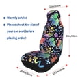 thumbnail image 4 of Sikiie Colorful Animals Car Seat Protector 2 Pack Car Seat Cushion Mat, Car Seat Covers for SUV, Truck, Van, 4 of 7