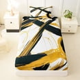 thumbnail image 3 of Homewish Gold Black Circle Twin Sheets,Aesthetic Geometric Bedding,3 Pieces,1 Fitted Sheet and 1 Pillowcase, 3 of 6