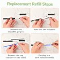 thumbnail image 6 of Denhf 4Pcs Cute Erasable Gel Pens, 0.5mm Medium Point Black Ink Pens with 20 Black Refills, Kawaii Smooth Writing Pens for Writing and Drawing, Home Office Stationery Supplies, 6 of 9
