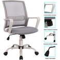 thumbnail image 7 of Yangming Office Chairs with Lumbar Support, 250 lb. Capacity, Grey, 7 of 7