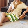 thumbnail image 6 of Rocae Watercolor St Patrick Day for Men's Soft Sleep Pajama Shorts, Waistband and Pockets, 6 of 9