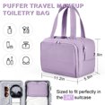 thumbnail image 2 of Gynky Makeup Bags Puffy Travel Toiletry Bag for Women, Lightweight Large Wide-open Travel Bag Cosmetic Organizer bag with Handle Water-resistant Travel Essentials for Toiletries Accessories, 2 of 10
