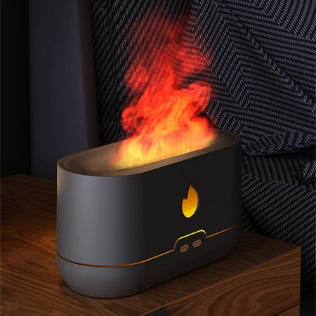 

BEFOKA Humidifiers for Bedroom Flame Humidifier Aroma Diffuser Dual-use Home office Gift Colorful Light Clearance