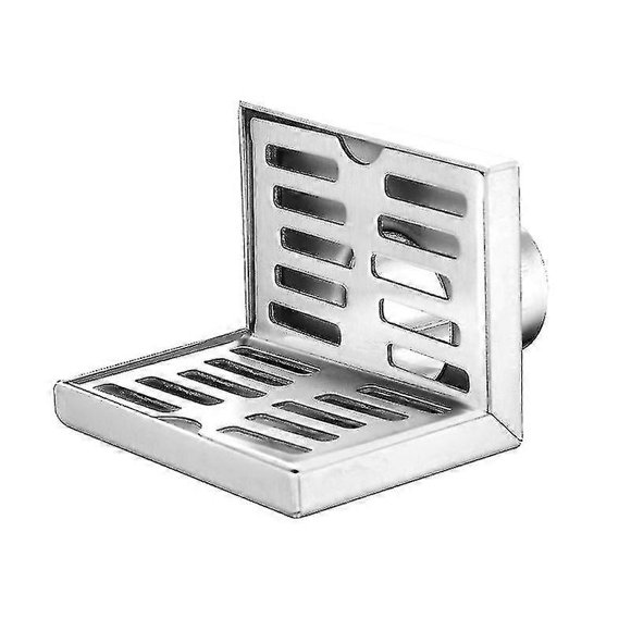 Stainless Steel Wall Side Floor Drain Wall Side Shower Drain Balcony Wall Corner Floor Drain Scrollsqy
