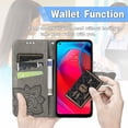 thumbnail image 6 of case for Moto G Stylus 5G (Not 4G) Cute Wallet Case Stylish Girls Women, 3D Butterfly PU Leather with Credit Card Slots Holder Flip Case Cover for Motorola Moto G Stylus 5G Rhinestone Grey, 6 of 14