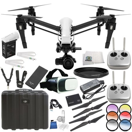 DJI CP.BX.000088 Inspire 1 Raw - Dual Remote with Zenmuse X5R Micro Four Thirds Aerial Camera Virtual Reality Experience Starters Bundle