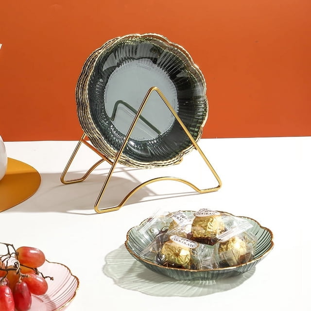 Plato de hueso para escupir de lujo ligero para el hogar, plato de plástico transparente para aperitivos de mascotas, plato de fruta de Phnom Penh, plato de aperitivos KTV, plato de hueso para escupir