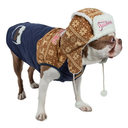 UPC: 0858342005920 | Touchdog Snowadayz Pom Pom Pet Hooded Sweater