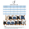 thumbnail image 6 of SHEWIN Women's Shorts Casual Mid Rise Drawstring Cotton Shorts Summer Comfy Elastic Waist Pocketed Short Pants Plus Size, 6 of 6