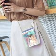thumbnail image 3 of Mini bolso cruzado transparente con holograma para mujer, 3 of 5