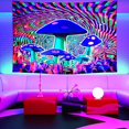 thumbnail image 2 of Tapiz Trippy de Seta Blacklight para Dormitorio Estético, Tri, 2 of 5