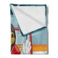 thumbnail image 2 of Hockey Soft Flannel Fleece Blanket, Cartoon Style Beaver Plays as a Goalkeeper Fun Activity Theme Animal Mascot Design, Cozy Plush for Indoor and Outdoor Use, 50" x 60", Multicolor, by Ambesonne, 2 of 5