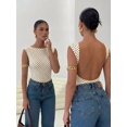 thumbnail image 2 of Bodysuit Mujer Albaricoque Con Espalda Descubierta Y Lunares, 2 of 30