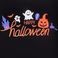 thumbnail image 3 of Shadoumai Halloween Pajamas Boat Neck Cute Graphic Print Long Sleeve Shirt Tops + Longs Pants Loose Sleepwear Set 2 Piece Summer Pajama Outfits, 3 of 4