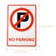 thumbnail image 4 of Plástico sin letrero de estacionamiento sin símbolo de estacionamiento no resistente a la clima sin señal de estacionamiento, 4 of 5