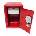 thumbnail image 2 of Kids Mini Safe Bank, Metal Cash Box, with Key and Combination Lock, Red, 2 of 3
