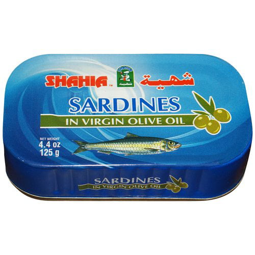 Shahia Sardines in Virgin Olive Oil, 4.4 oz
