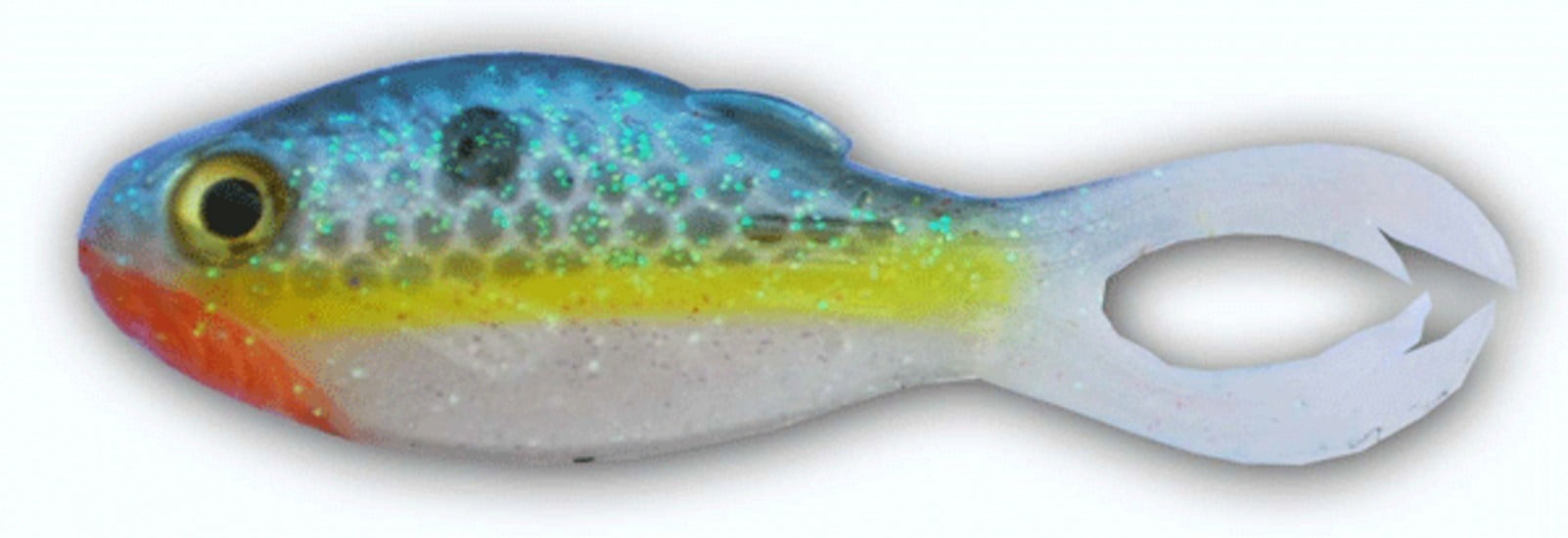 Big Bite Baits 3WM02 Silver Shad 3" Warmouth 4Pack Soft Plastic