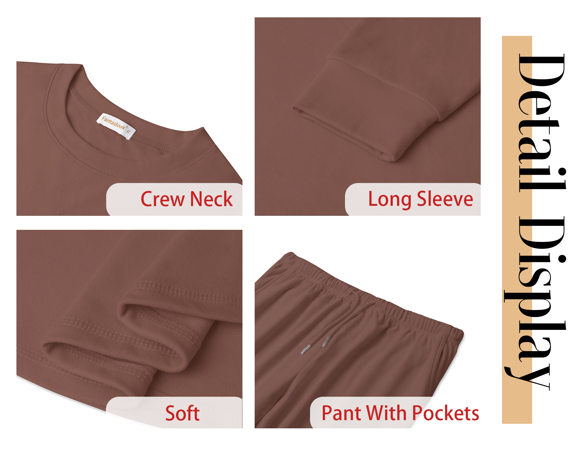 Fantaslook Women's Lounge Set, Long Sleeve Top & Pants photo 5