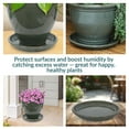 thumbnail image 4 of Sunnydaze 14.25" Round Gray Ceramic Outdoor Flower Pot Saucer 4-Count, 4 of 10